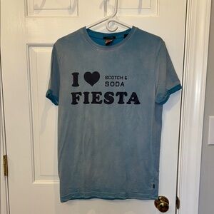 Scotch & Soda Blue Graphic T-Shirt